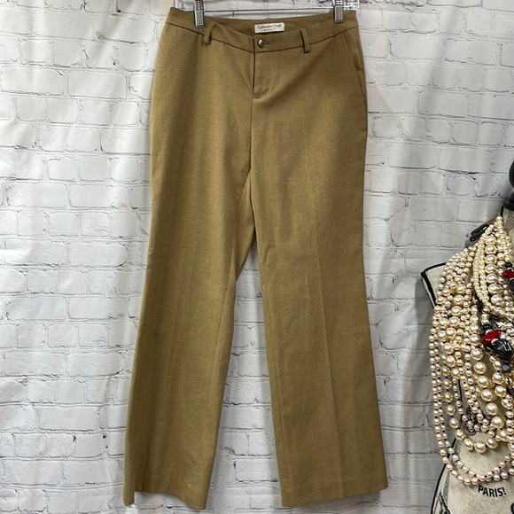 Coldwater Creek Pants - Coldwater Creek Natural Fit Tan trouser Petite size 4 pants